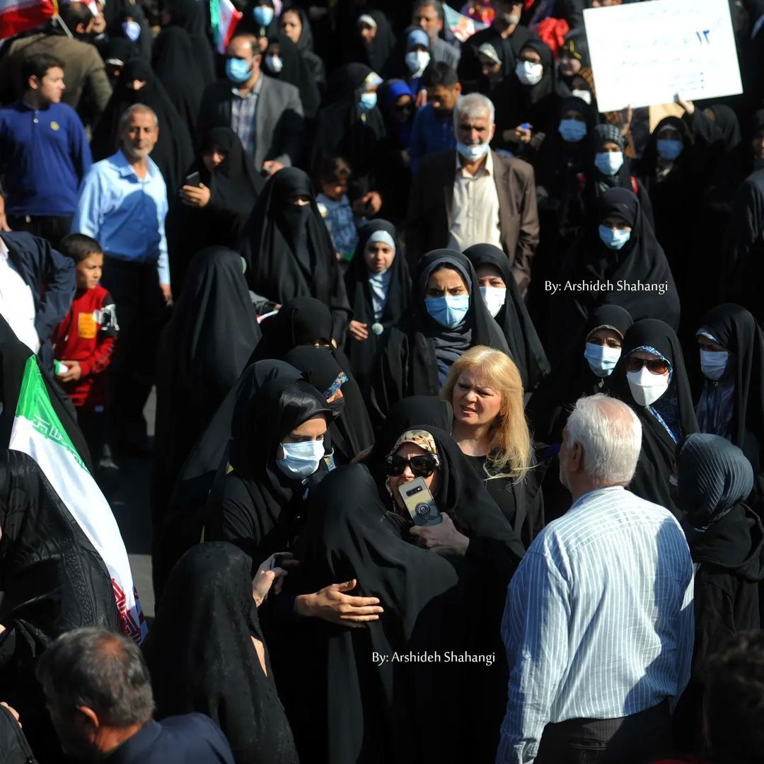 تصاویر جنجالی از مراسم راهپیمایی 13 آبان