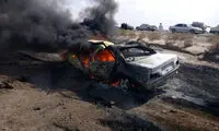ذوب‌شدن پژو پارس صفر کیلومتر، وسط جاده!