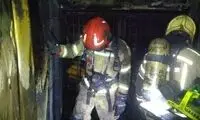 آتش سوزی یک ساختمان مسکونی در تهران