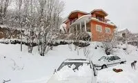 ویدئویی از بارش برف شدید در بستان‌آباد تبریز