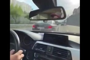 فرار راننده BMW بعد از تصادف هولناک با سمند 