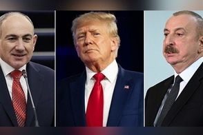 استقبال ترامپ از پاشینیان و علی‌اف در کاخ سفید