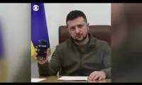 بغض رئیس‌جمهور اوکراین مقابل دوربین