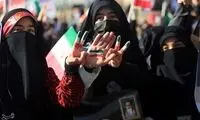 تصاویری از زنان برقع‌پوش ایرانی در 9 دی