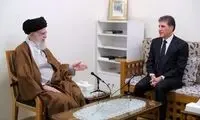 عکسی از دیدار رئیس اقلیم کردستان عراق با رهبری