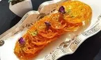 طرز تهیه زولبیا با نشاسته گل به روش قنادی