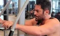 رخ نمایی محمدرضا گلزار در یک باشگاه ورزشی