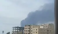ستون دود از محدوده فرودگاه پیام بلند شد