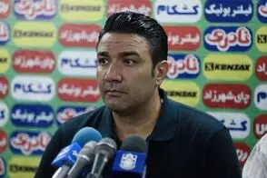 خوشحالی نکونام پس از سوت پایان بازی با پرسپولیس