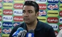 خوشحالی نکونام پس از سوت پایان بازی با پرسپولیس