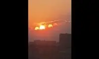 دیده شدن هفت خورشید در آسمان چین!