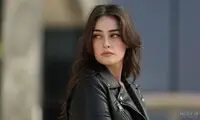 دلبری بازیگر زن معروف ترک با یک ژست اغواگر 