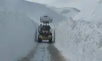 این منطقه زیر حجم انبوه برف دفن شد
