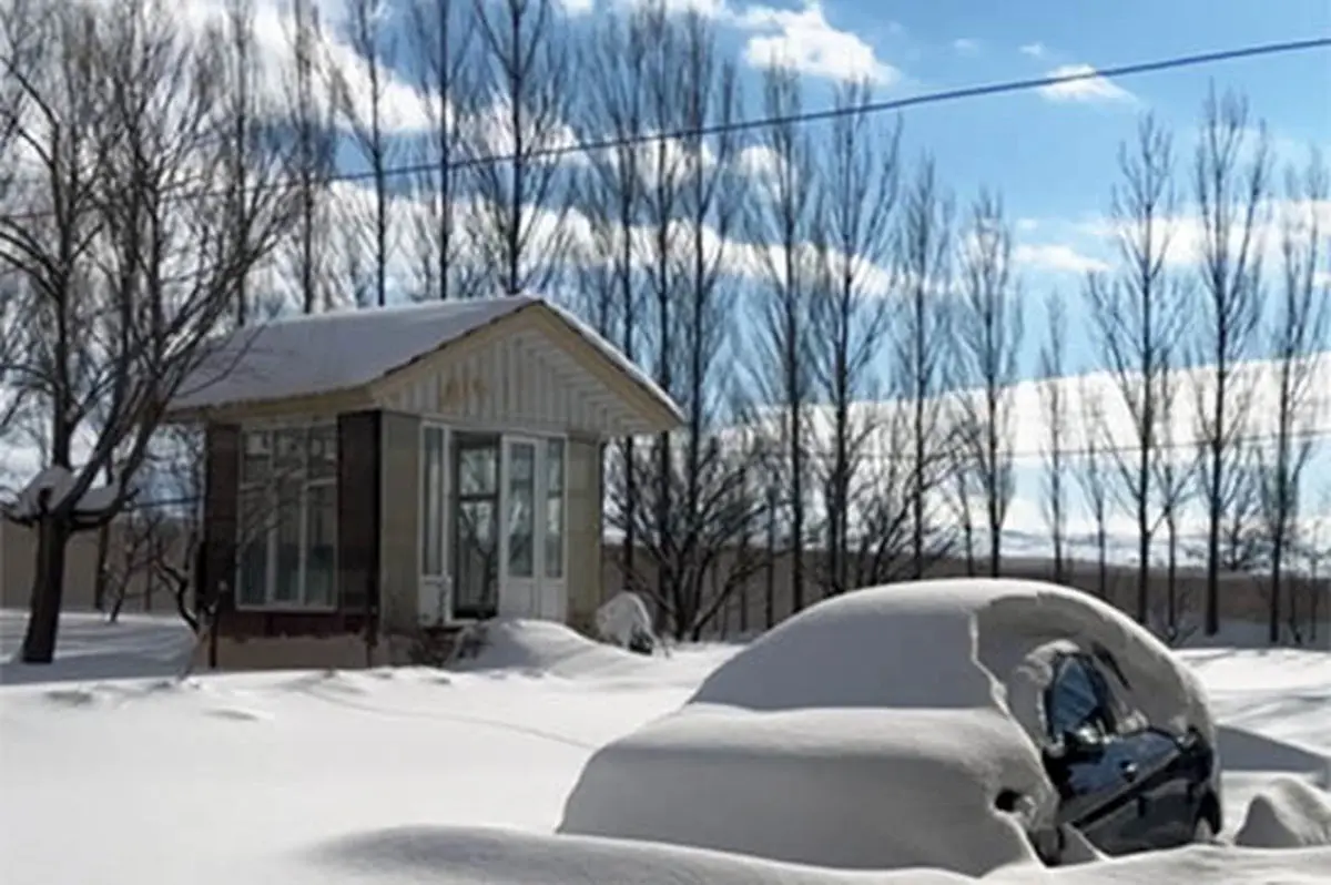 زیبایی و رازآلودی برف نیارق اردبیل در یک قاب