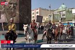 رژه اسب‌سواران با لباس هخامنشی در خیابان‌های تهران
