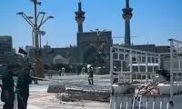 آماده‌سازی حرم امام رضا برای تدفین رهبر انقلاب