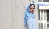 خانم بازیگر با پیرسینگ و موهای فرفری!