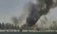 مشاهده دود غلیظ در اتوبان آزادگان و غفاری تهران