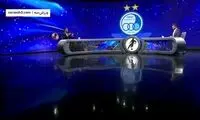 حمله آرش رضاوند به داور بازی شهرآورد