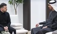 دیدار و رایزنی بن زاید و زلنسکی در ابوظبی