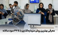 دریافت سود ثابت ۳۶ میلیون با هر ۱۰۰ میلیون سرمایه‌گذاری
