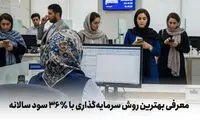 دریافت سود ثابت ۳۶ میلیون با هر ۱۰۰ میلیون سرمایه‌گذاری