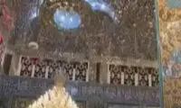 لحظه وقوع زمین‌لرزه در حرم حضرت زینب
