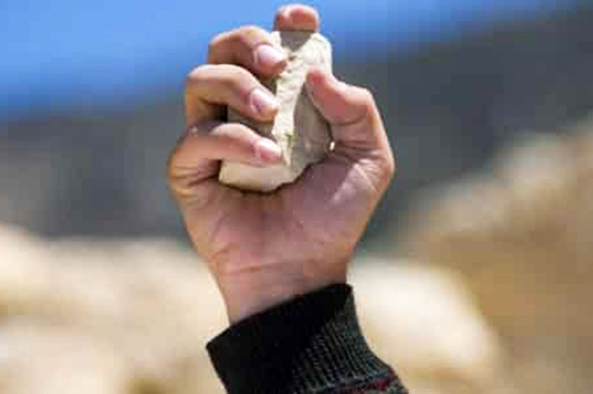 آقای رئیس‌جمهور با سنگ مورد حمله قرار گرفت!