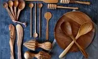 11 ترفند تصویریِ تمیز کردن کفگیر و ملاقه چوبی