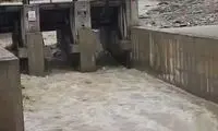 بارش‌ها رودخانه کن تهران را خروشان کرد