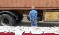 توقیف کامیون حامل ۲۶۷ کیلو شیشه در تهران