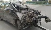 مویی رد کردن کامیون از کنار عابر درحال عبور در خیابان