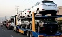در رفتن سمند صفر کیلومتر از روی کامیون حمل خودرو
