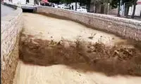 تصاویر نفس‌گیر از لحظه ورود سیلاب به مرند