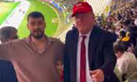 بدل ترامپ در ورزشگاه پارس شیراز دیده شد
