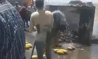 حرکت جنجالی آتش‌نشانی برای خاموش کردن آتش