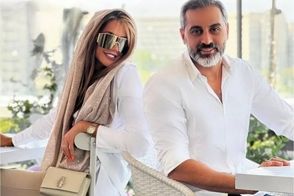 قاب عاشقانه‌ای در خیابان از علیرام نورایی و همسرش!