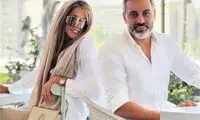 قاب عاشقانه‌ای در خیابان از علیرام نورایی و همسرش!