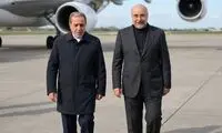 قابی از قالیباف و عراقچی در مراسم حرم امام رضا (ع)