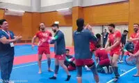 جشن متفاوت کبدی‌بازهای ایران پس از صعود به فینال