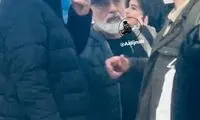 عکسی از سه چهره مشهور در زلزله خوی