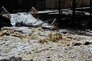 اولین طغیان در اثر بارش‌های جدید در ایران