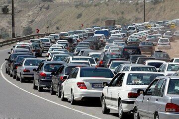 وضعیت ترافیک در آزادراه تهران - شمال