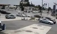 لحظه هولناک زیر گرفتن ۶ نفر توسط پرستار عصبانی