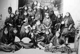 عکس جالب از تیپ متفاوت 2 زن در زمان قاجار