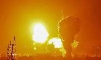 تصاویری از حملات شدید و شبانه اسرائیل به غزه