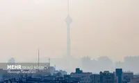 وضعیت هوای تهران قرمز شد