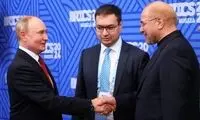 زبان بدن قالیباف هنگام دست دادن با پوتین!