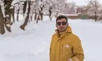 قابی متفاوت از ارتفاع بارش برف در همدان 