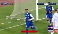 دبل محمد محبی در دیدار مقابل هوادار
